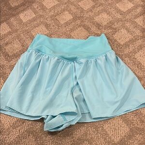 Women's Light Blue Athletic Shorts